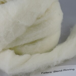 Core Wool Roving FELTER'S BLEND Wool, Dryer Balls, Core Wool, Wet & Dry Needle Felting, Off White, Wool Roping, Free Shipping Over 75.00 image 6