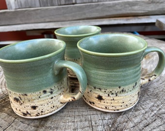 Ripple Coffee Mug, 'Country Roads' Glaze Design, Stoneware Mug, The Perfect Fit in your Hands, Feels like a Country Breeze, Rustic Mug