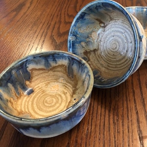 Stoneware Ramekin Dish | Snack Dish | Dessert Oasis Glaze Design |  Shaving  Dish | Coin Dish | Desert Dish | Cat Dish | Key Dish