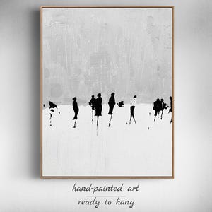 Abstract Art People | Minimalist Painting Modern Art | Modern Wall Art | Painting On Canvas | Minimal Art | Large Canvas Art