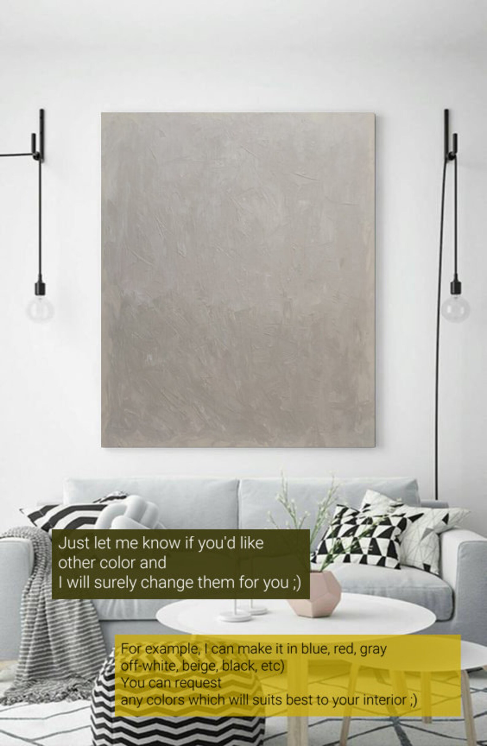 Texture Neutral Wall Art Extra Large Canvas Art Etsy