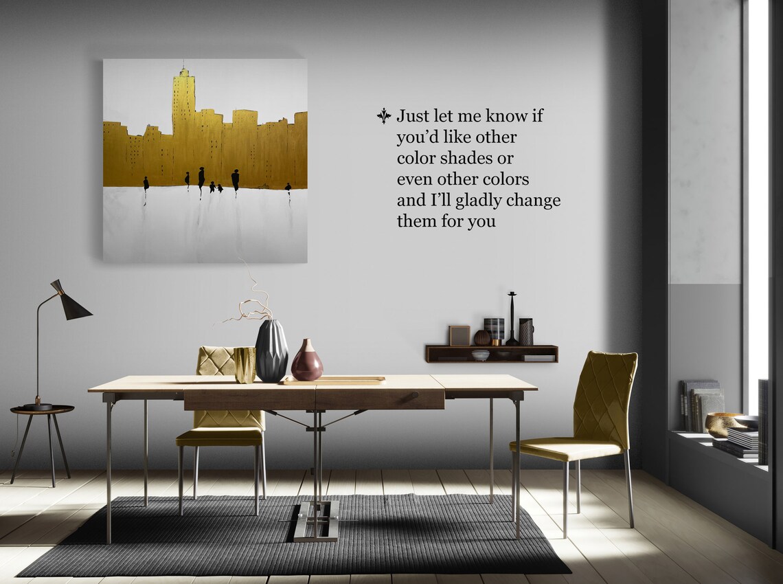 Large Black People Wall Art Contemporary Abstract People Wall Etsy