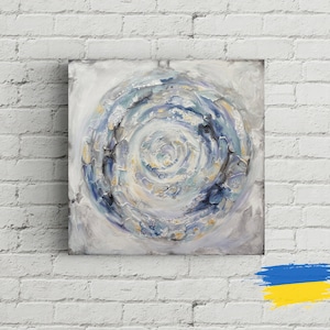 Textured Wall Art Large Colorful, Framed Art Abstract Colorful Anniversary Gift For Wife Living Room Wall Decor Personalized Painting