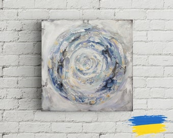 Textured Wall Art Large Colorful, Framed Art Abstract Colorful Anniversary Gift For Wife Living Room Wall Decor Personalized Painting
