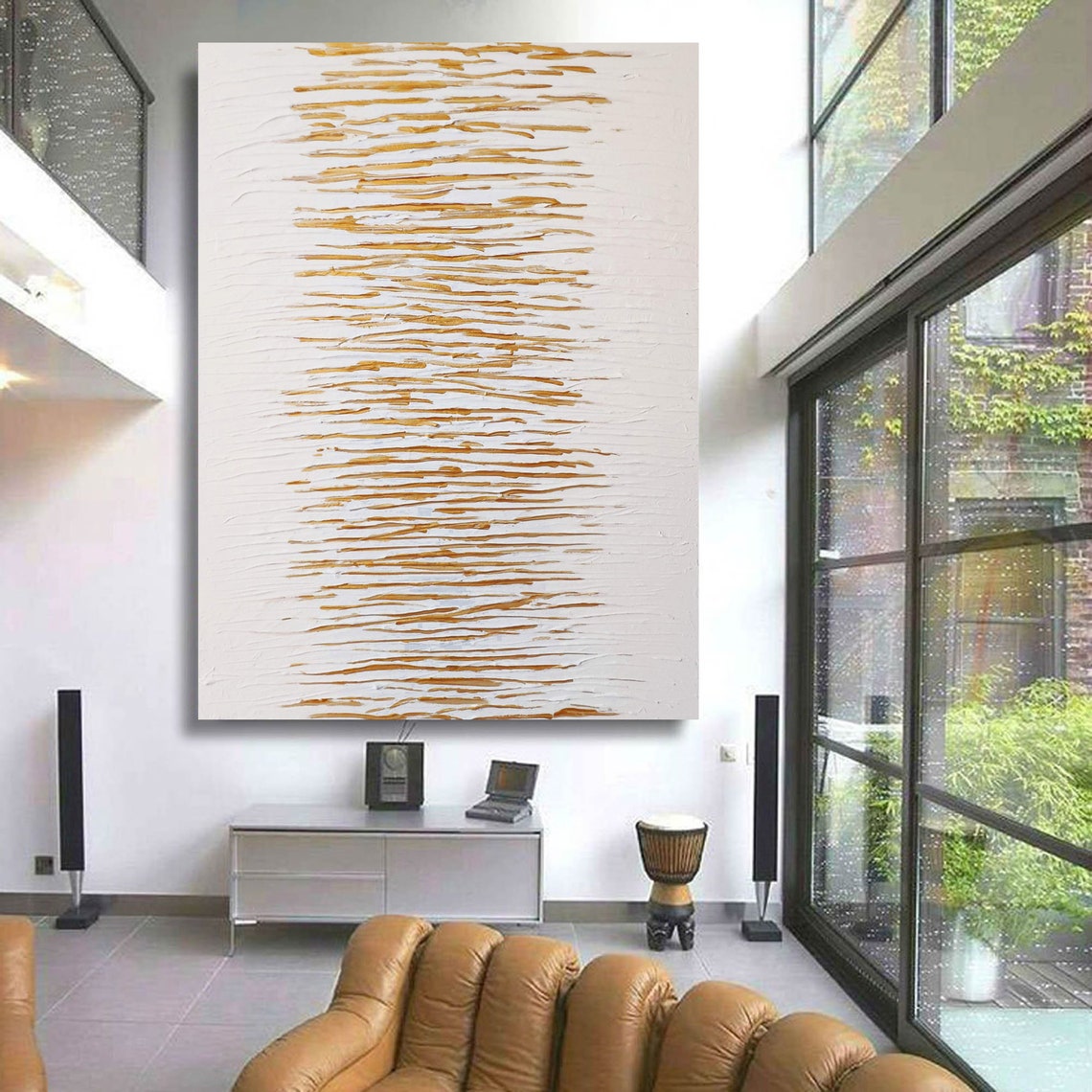 Minimal Texture Art Extra Large Wall Art Abstract White Etsy