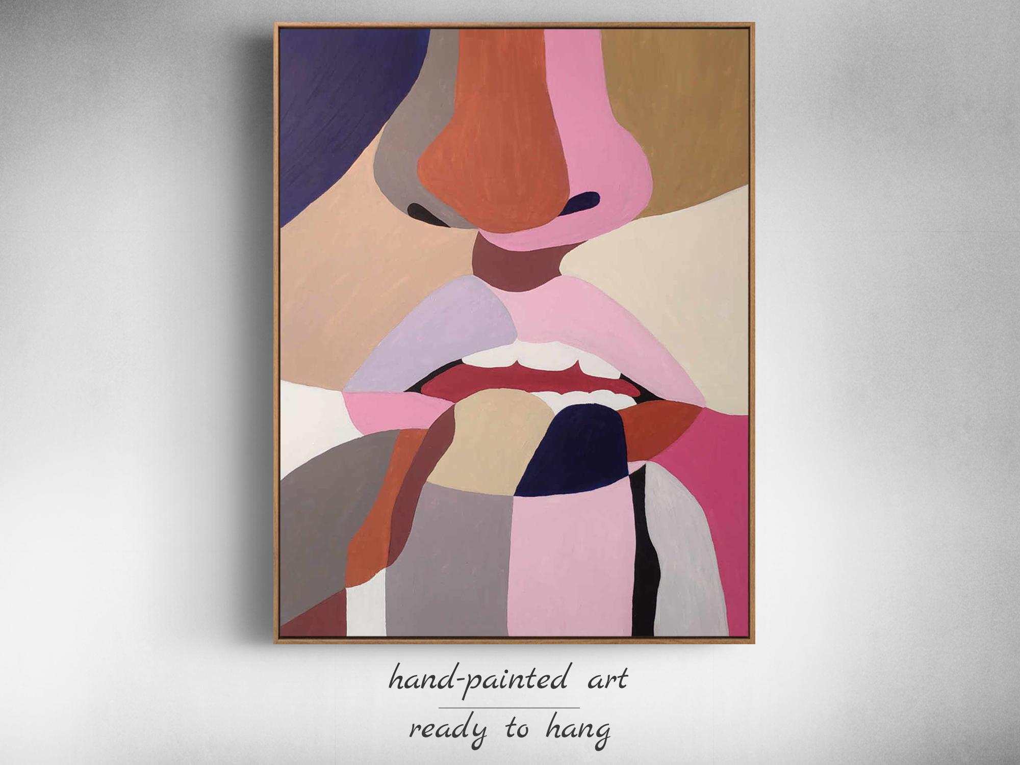 Abstract Face Painting | Сanvas Modern Colorful | Modern Art | Original ...