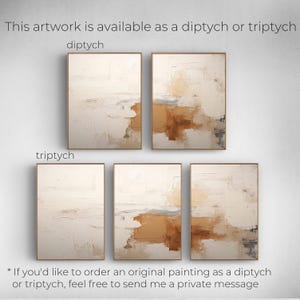 Modern 3D wall painting with neutral texture, perfect for living room or hallway decor