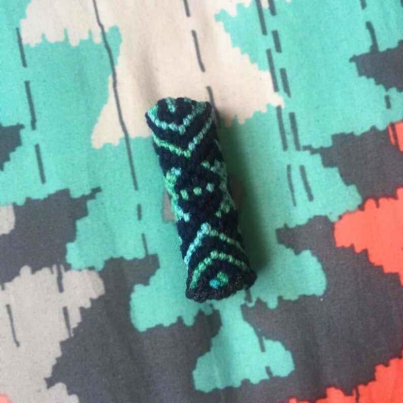 hippychic ring hair handmade rasta adorno dread ethnic rastafari dreadlock bead boho hippystyle Dread bead macrame anillo rasta