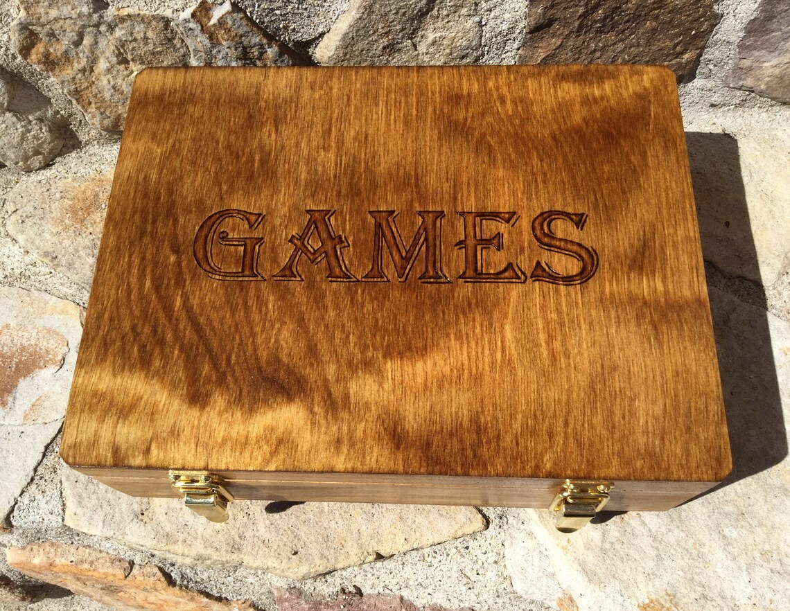 Wooden Customizable Game Box Etsy