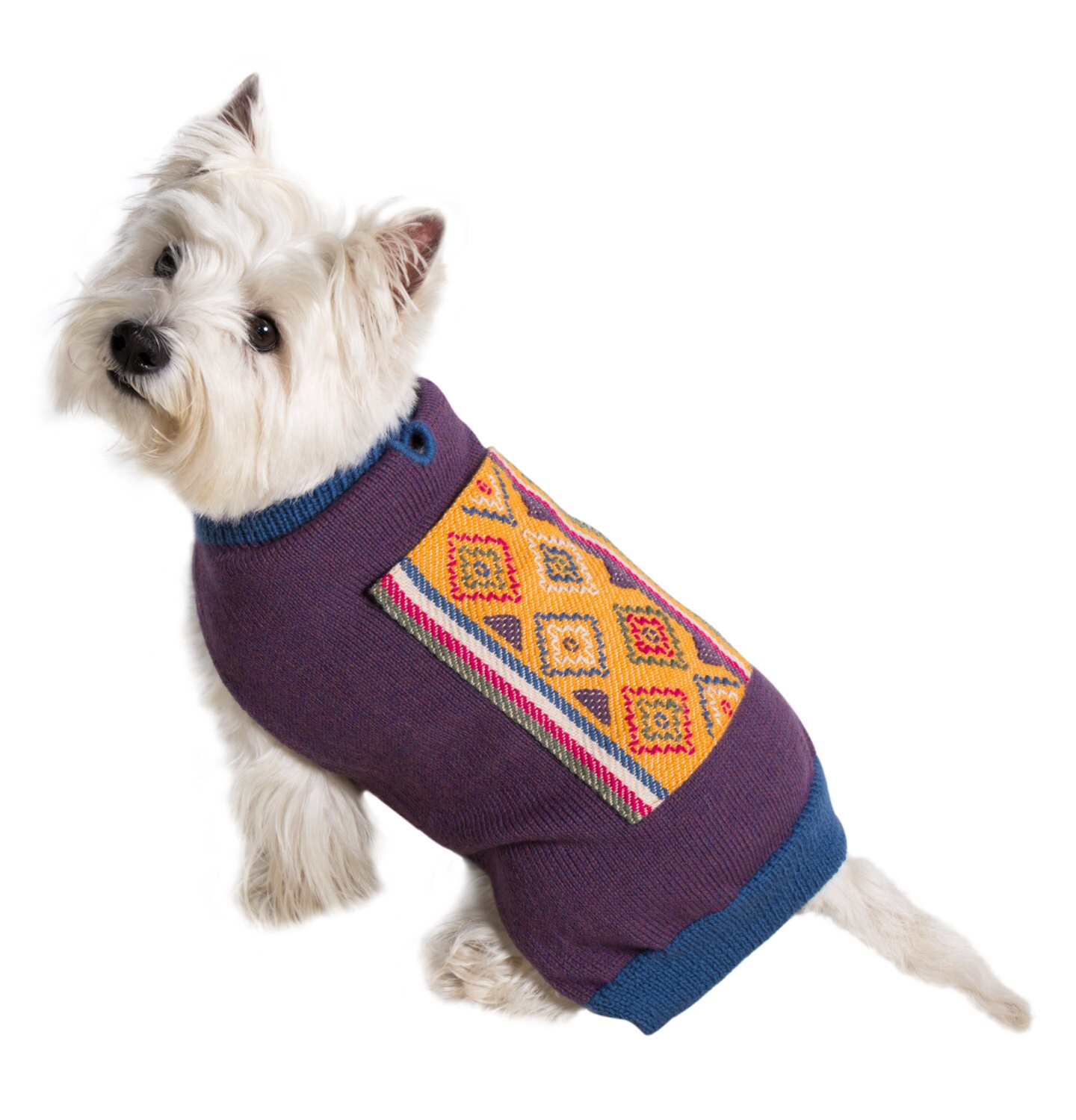 Diamond Hug Dog Sweater - Tricot à La Main Toudage Yak Down Happiness Hugs™