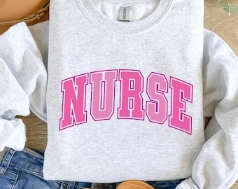 Sudadera rosa de enfermera, sudadera de enfermera, regalo de enfermera - sudadera rosa de enfermera