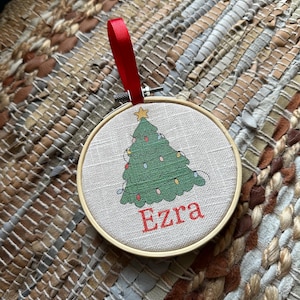 Christmas tree Christmas Ornament- Hierloom Ornament - Persinalized Christmas Ornament - Baby’s Christmas Tree Ornament Gift