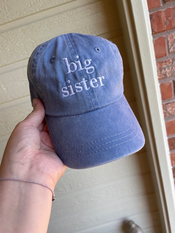 Big Sister Hat -boy Baseball Cap - Pigment Dyed Baseball Cap