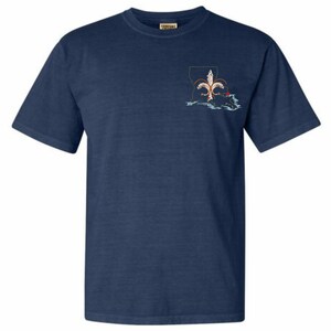 Custom Embroidered Louisiana Fishing shirt Embroidered Louisiana shirt, fishing Season, Crawfish Cookout, Crawdaddy, Crawfish Crewneck, NOLA