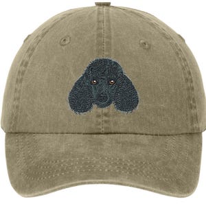 Embroidered Poodle Dog hat - Poodle cap - Yellow Poodle  - embroidered dog mom hat - dog dad - dog gift