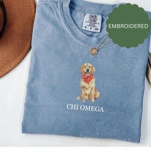 Besticktes Chi O Shirt - Chi Omega wear - Sorority Shirt - Großes / kleines Geschenk - Sorority Greek Licensed Merch - Chi O Rush