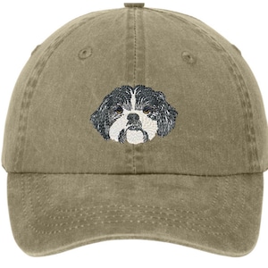 Embroidered Shih Tzu Dog hat - Shih Tzu cap - Shih Tzu  - embroidered dog mom hat - dog dad - dog gift