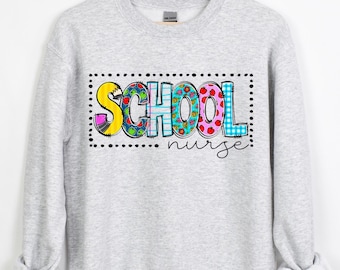 Sudadera de enfermera escolar, sudadera de enfermera, regalo de enfermera, ropa de enfermera escolar