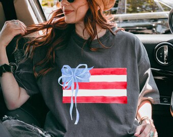 Camiseta de manga corta con bandera patriótica - Camiseta del 4 de julio - Camiseta del Día de los Caídos - Camiseta de EE. UU.