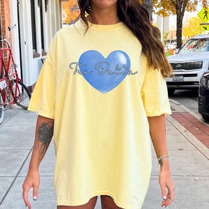Tri Delta shirt - Delta Delta Delta wear - Sorority Shirt - Big/Little Gift - Sorority Greek Licensed Merch - Tri Delta Wear
