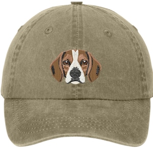Bestickter Beagle Hut - Beagle Hut - Vatertagsgeschenk - Hunde Papa Geschenk - Hundemama Hut