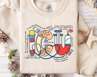ICU Sweatshirt, Intensive Care Unit Nurse Sweatshirt, ICU Nurse Sweatshirt, ICU Nurse GIft, New Grad