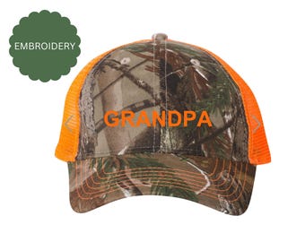 Sombrero de caza bordado para papá - Sombrero de caza para papá - Regalo para el día del padre - Sombrero de caza para abuelo - Sombrero de caza para ciervos