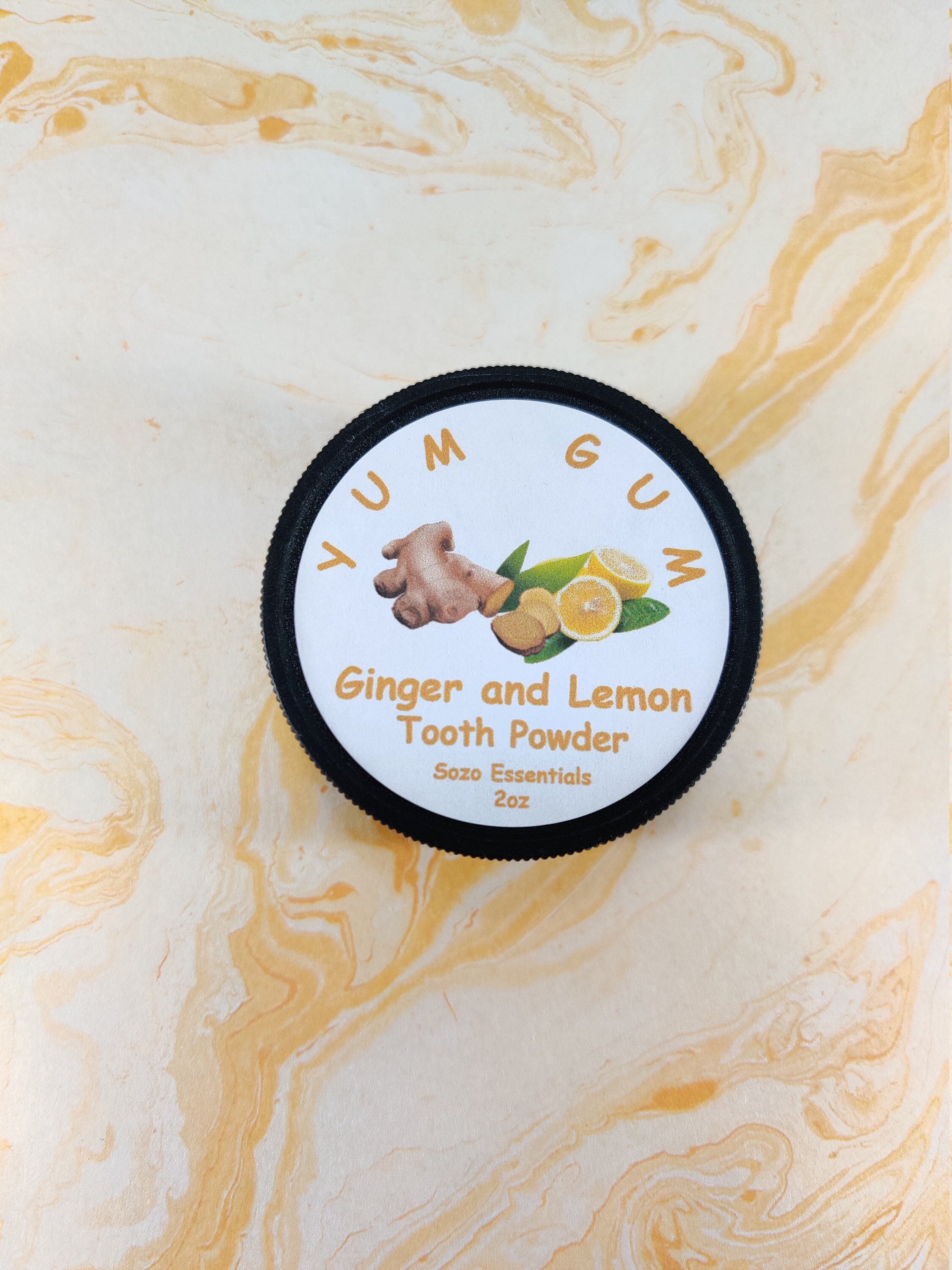 NEW Yum Gum Ginger and Lemon Tooth Powder Etsy