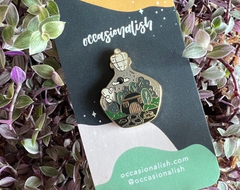 Witch's Abode Enamel Pin - Autumn, Halloween, Spooky, Gifts, Holiday