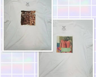 Camiseta de fotos de lentejuelas de sirena