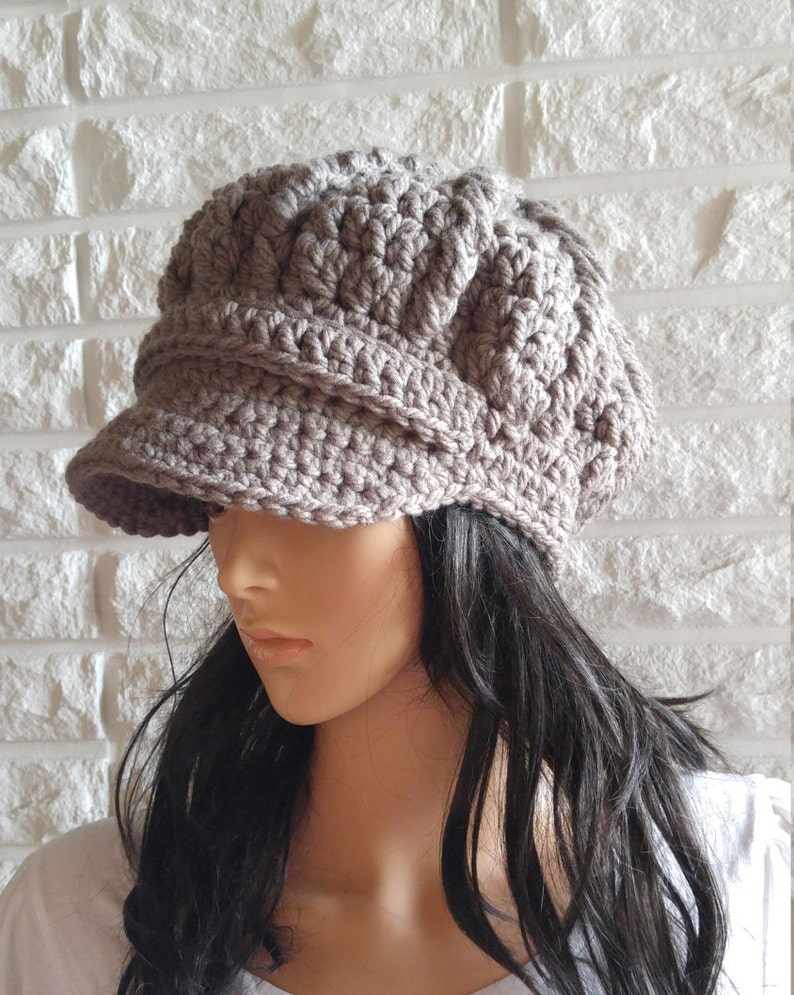 Women's Taupe Newsboy Hat Pageboy Hat in Tan Brown Hat Etsy