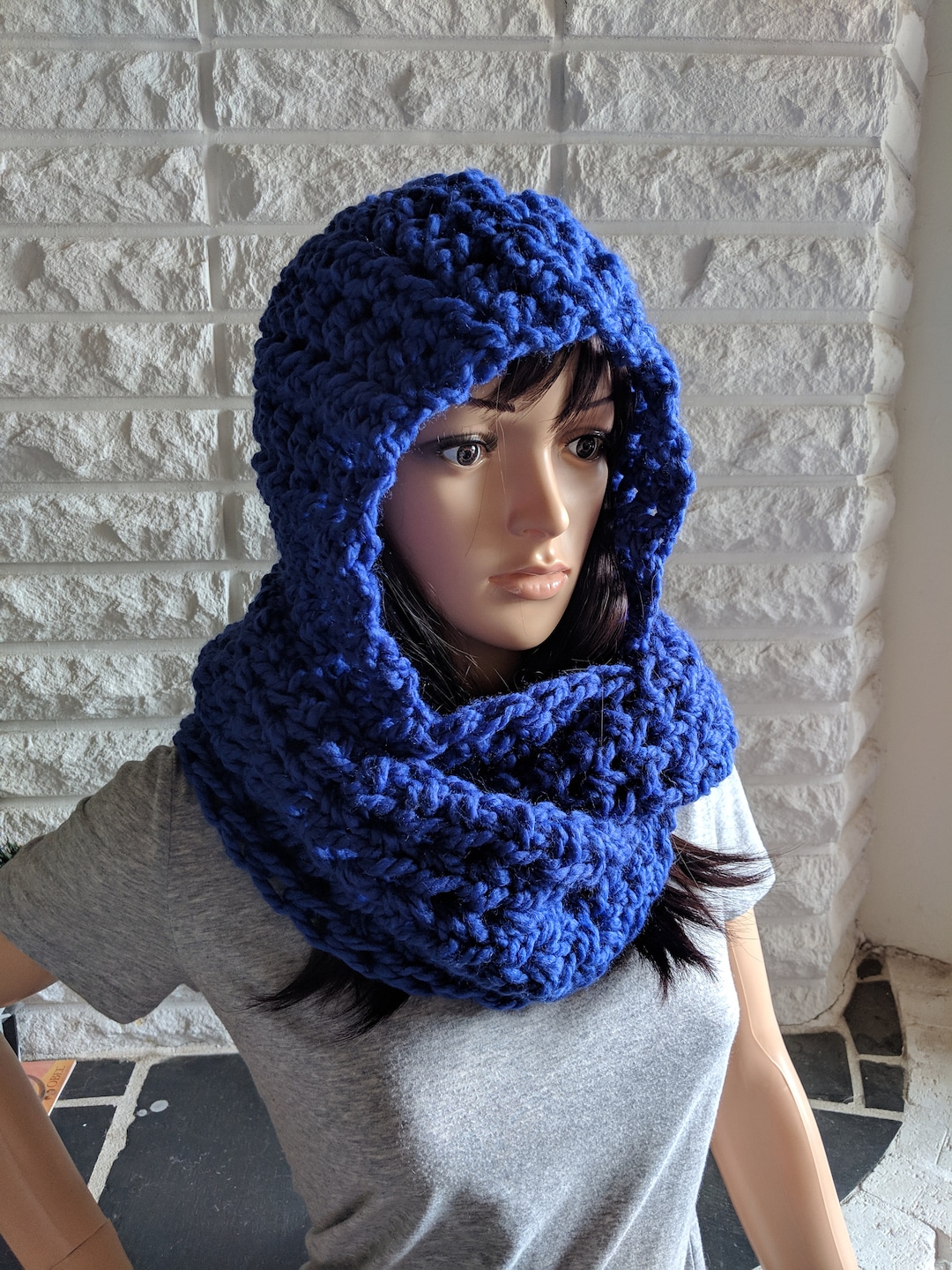 easy hooded cowl crochet pattern dk yarn