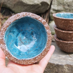 Ceramic turquoise bowl, multifunctional bowl, multifunctional dish, turquoise bowl, Serving bowl, Bowl for snacks, housewarming gift