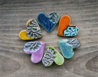 Little and stylish heart brooch, heart pin, perfect gift idea, Green heart, Purple heart, Yellow heart, blue heart, Orange heart