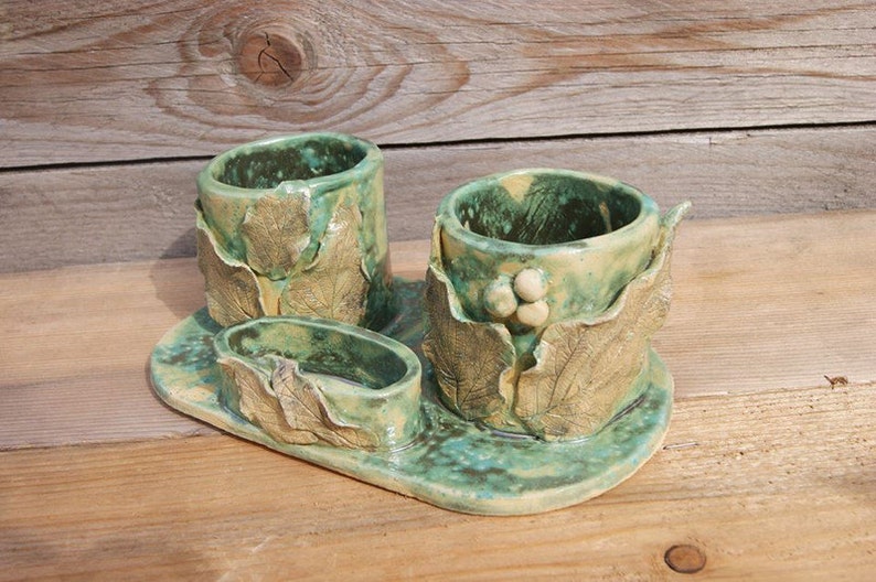 Unique Ceramic Makeup Organizer Ceramic Jewelry Holder Etsy