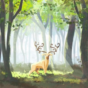 Forest Stag 8x10 Archival Matte Print