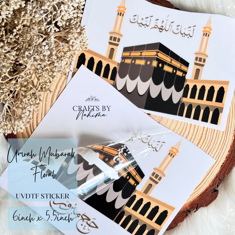 Hajj Mubarak Kaaba UVDTF Sticker, Resin Transfer Sticker - Etsy Australia