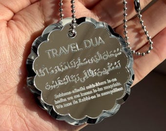 Travel Dua Marbled Acrylic Car Hanging Ornament