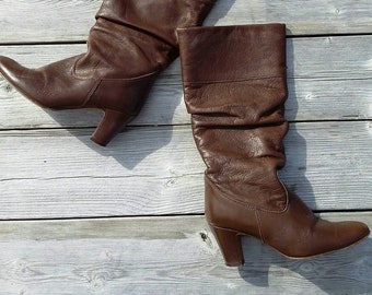 Tall Leather Slouchy Aldo Boots