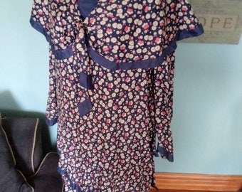 Floral Its My Party Dress with Bertha Collar