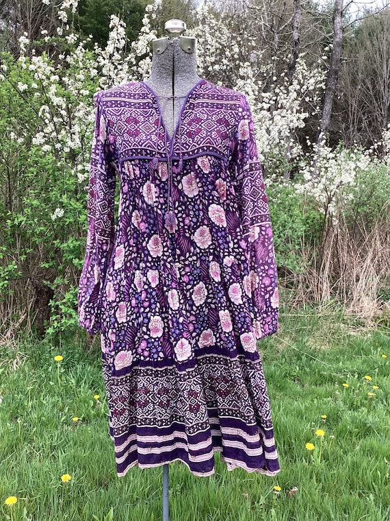 Purple India Gauze Dress