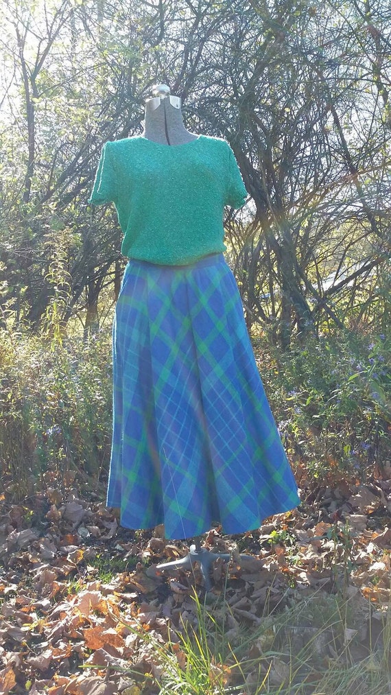 Luxurious Liz Claiborne Plaid Full Skirt - image 2