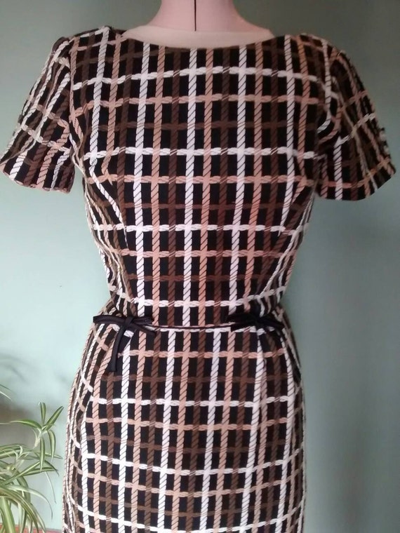 Plaid Mad Men Wiggle Pencil Dress - image 5