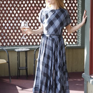 1950s Plaid Dress