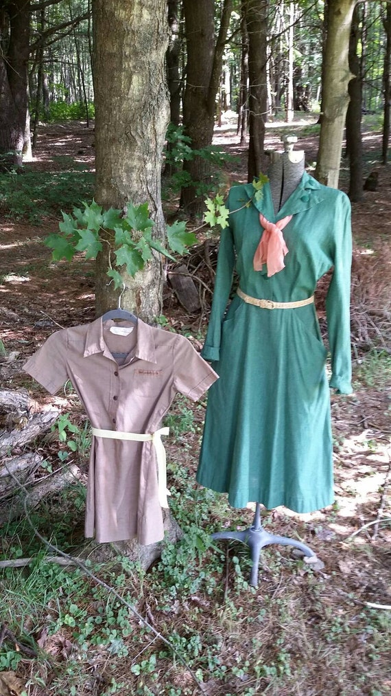 Little Girls Brownie Girl Scout Dress - image 7