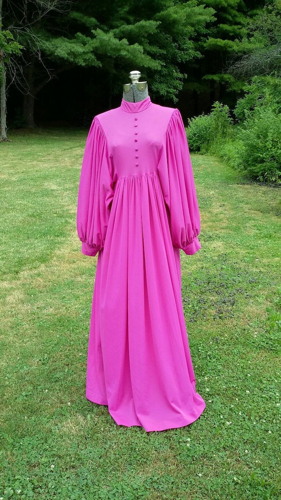 Fabulous Fusha Maxi Dress with Balloon Sleeves