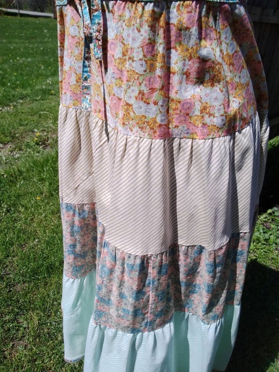 Amazing Prue Acton Tiered Mixed Print Sundress - image 9