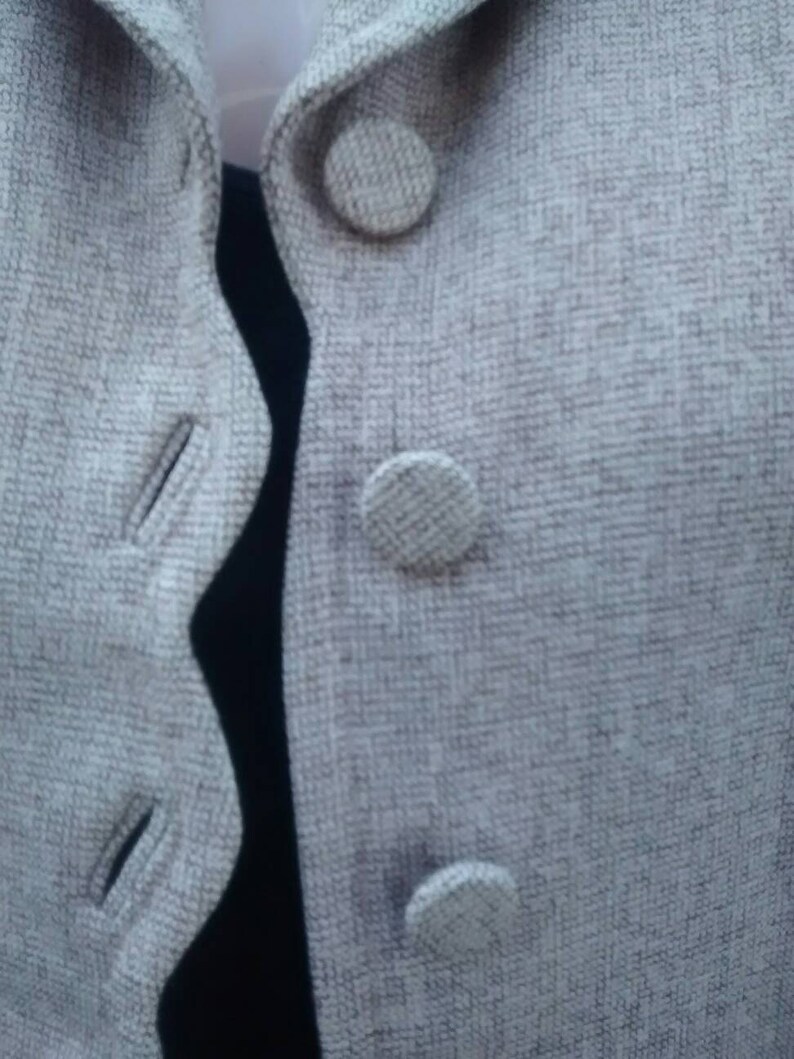 Pink and Black Tweed 1940s Suit Jacket