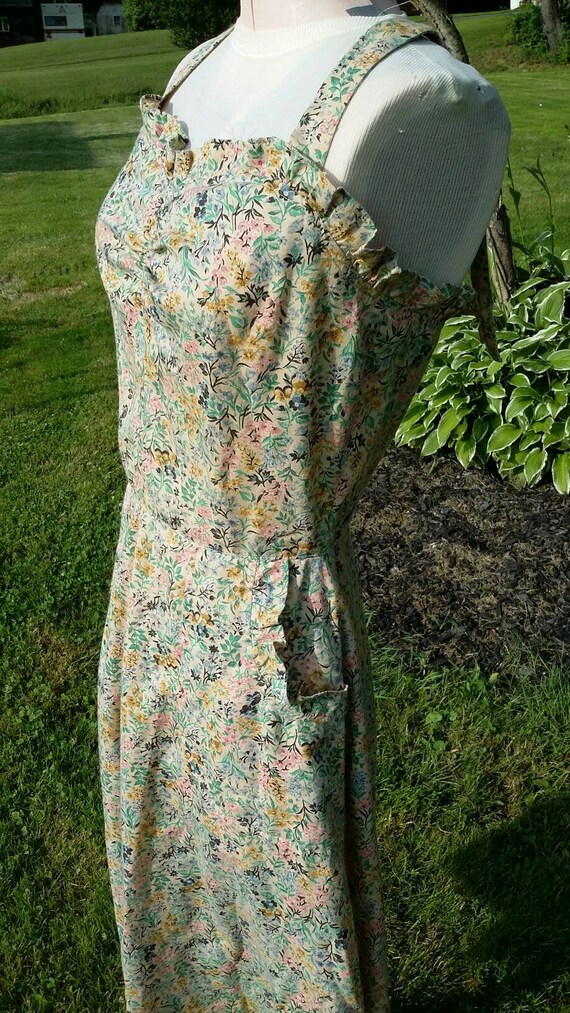 Mid Century Pastel Calico Sundress - image 6