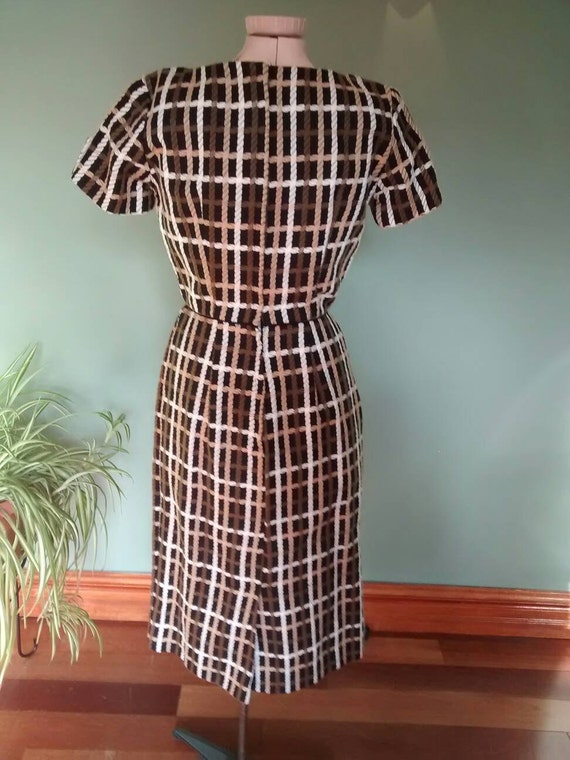 Plaid Mad Men Wiggle Pencil Dress - image 4